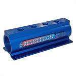 Manifold, Blue Aluminum (4) 1/2" Ports & 2"Inlets Smartflow# 16SA-4-4-2-Z