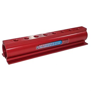 Manifold, Red Aluminum (8) 1/2" Ports & 2"Inlets Smartflow# 16SA-8-4-2-Y