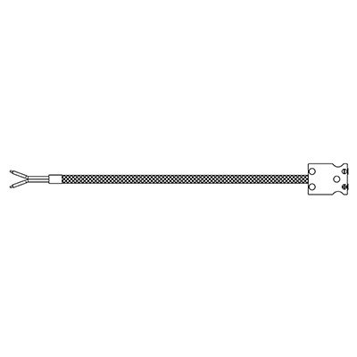 Ext. Cable 72" Braid Female Plug/Bare Wire K