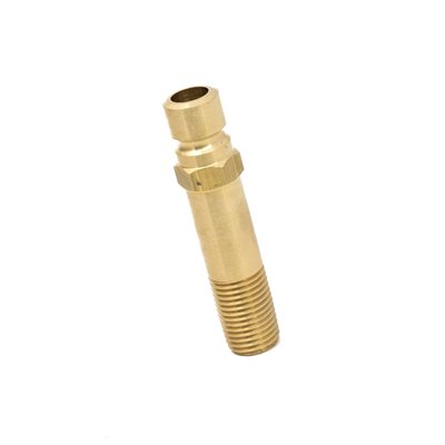 300 Series 1/4" NPT L=2.5" Brass Extension Plug